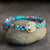 Intrinsic Growth - Blue Jasper & Turquoise Tree Of Life Beads Bracelet