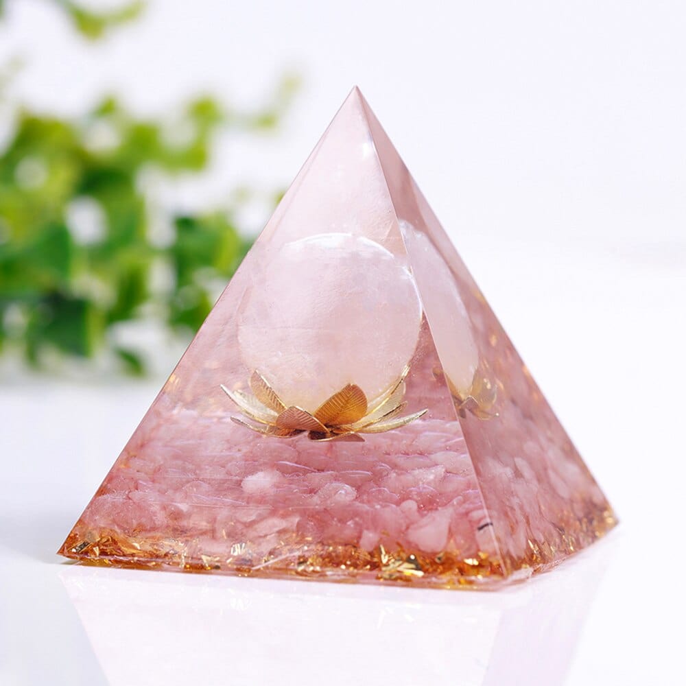 Rose Quartz Healing Pyramid
