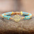 Grounded in Bliss - Turquoise Root Chakra Beads Bracelet