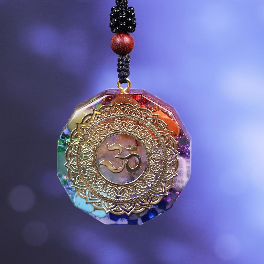 Metaphysical Manifestation - 7 Chakras Om Necklace
