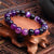 Spiritual Wisdom Purple Agate Bracelet