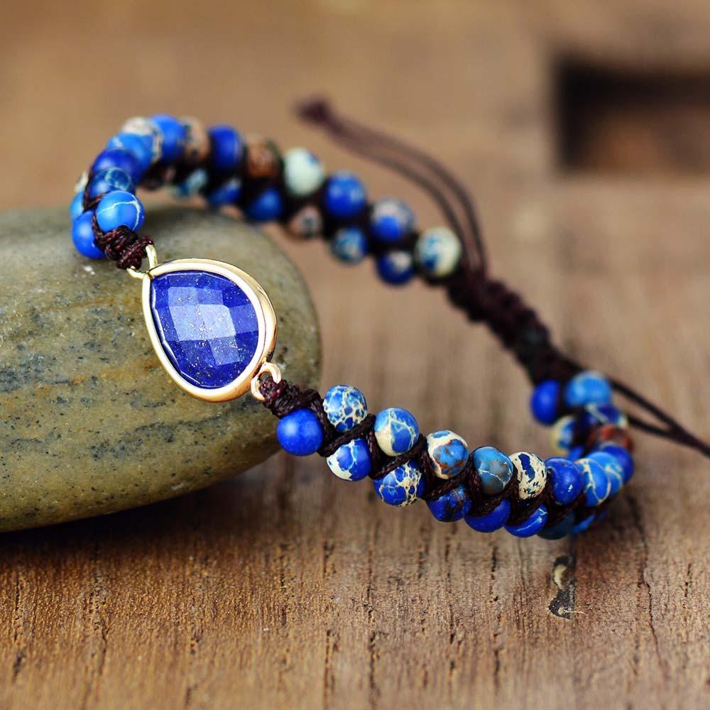 Lapis lazuli and zircon bracelet | Atelier Ariadne