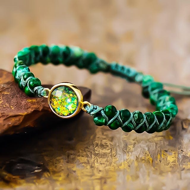 Mystical Destiny - Green Opal Beads Bracelet