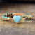 Pure Love - Amazonite & Onyx Bangle Bracelet