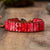 Guiding Spirit - Red Jasper & Agate Wrap Bracelet